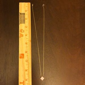 Quatrefoil genuine 14k yellow gold 18in